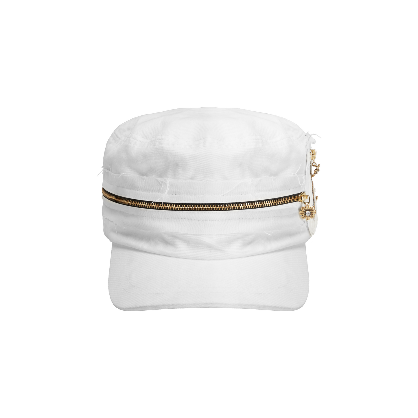 Gerbera Flat Cap - White