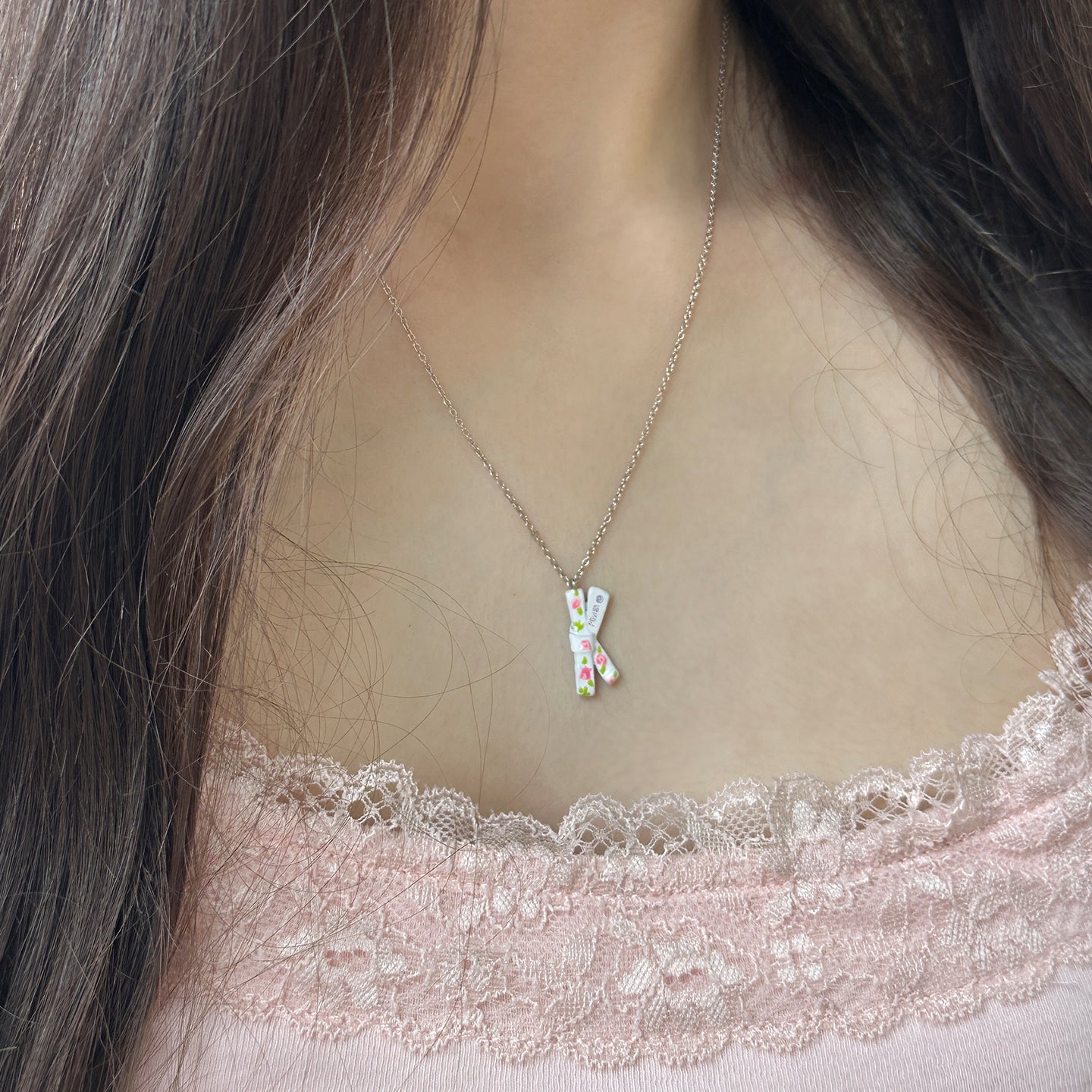 “Floral Bow” Necklace