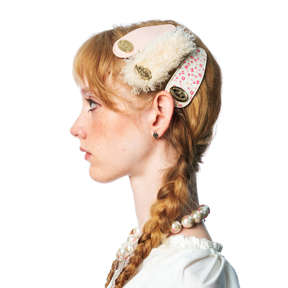 NARCII three moods hair clip sets-#soft rebel(1 Set, 3 Pieces)