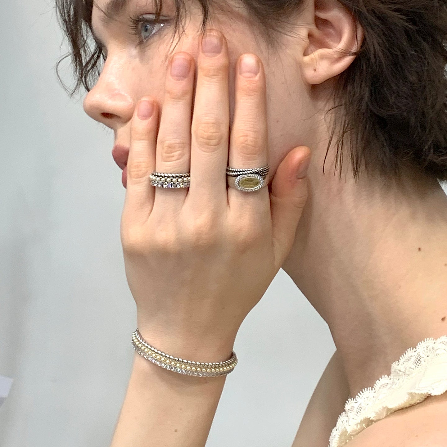 Treasure Casket Bangle - Silver