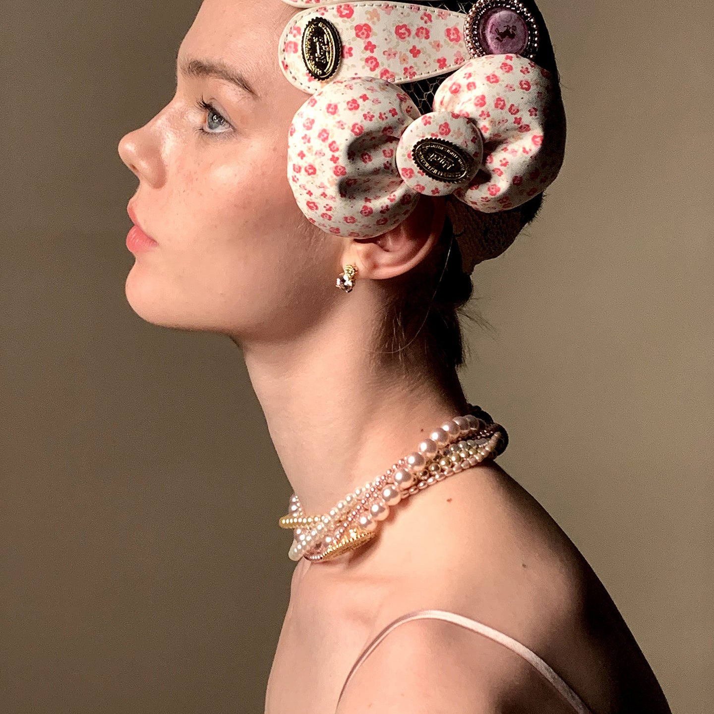 Multi-Layer Twisted Pearl Necklace