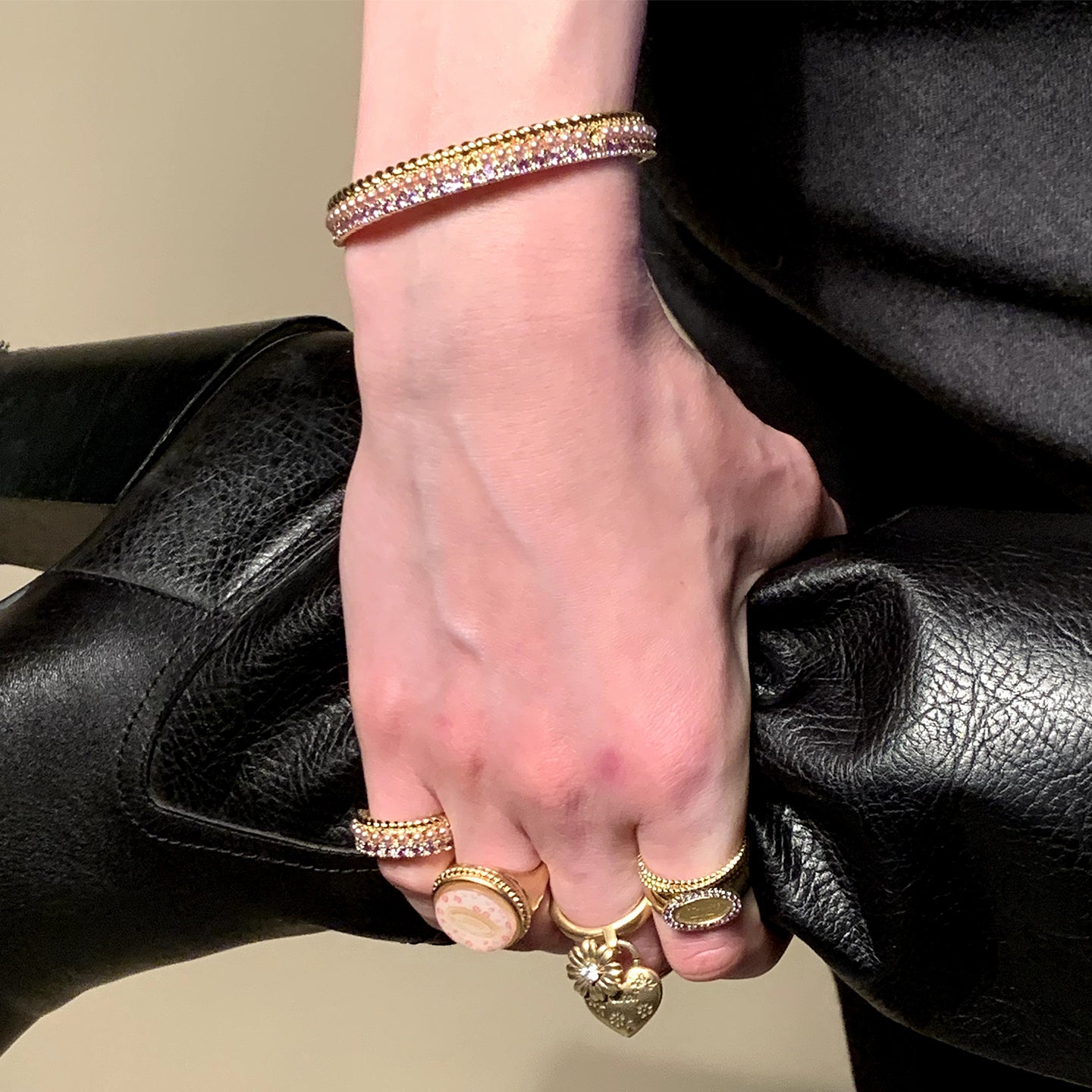 Treasure Casket Bangle - Gold