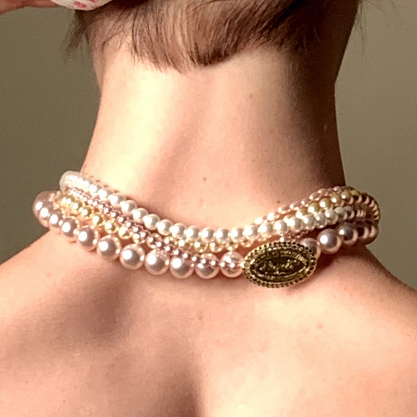 Multi-Layer Twisted Pearl Necklace