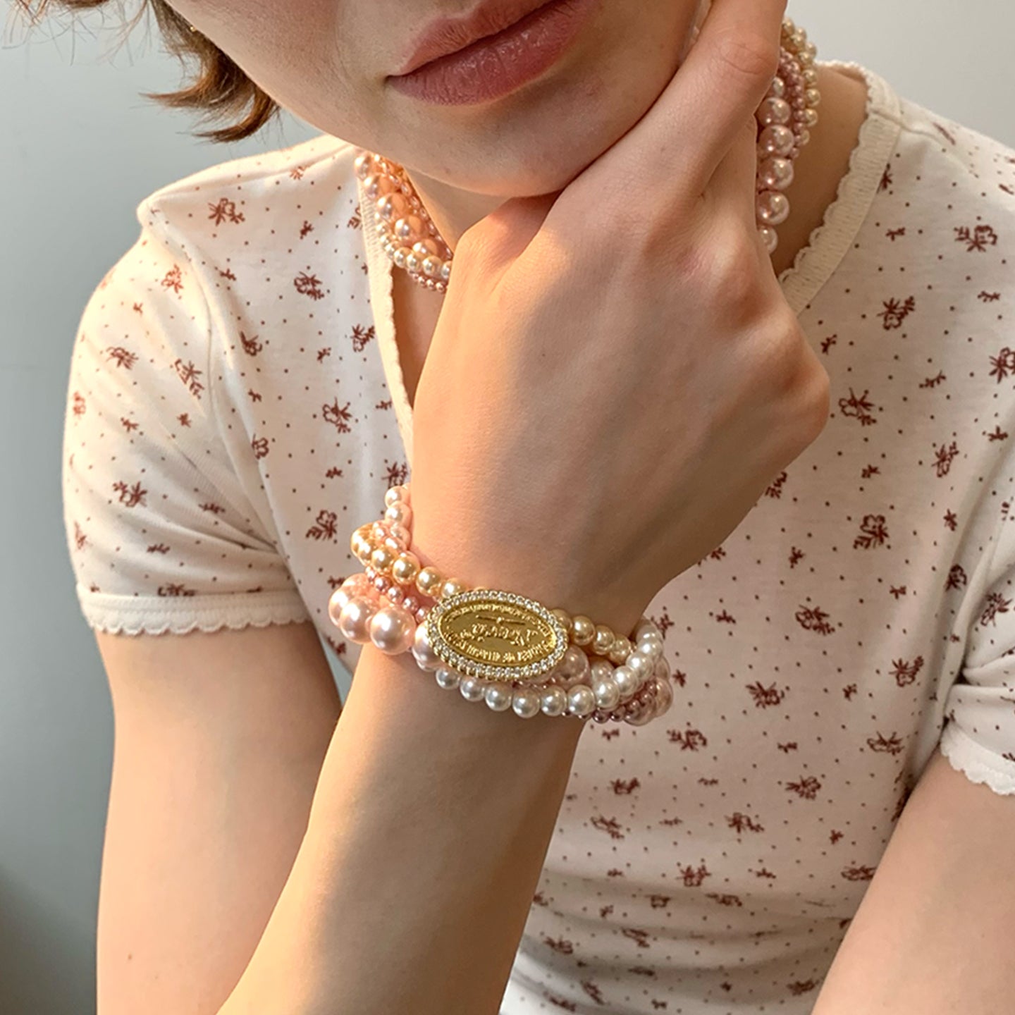 Multi-Layer Twisted Pearl Bracelet