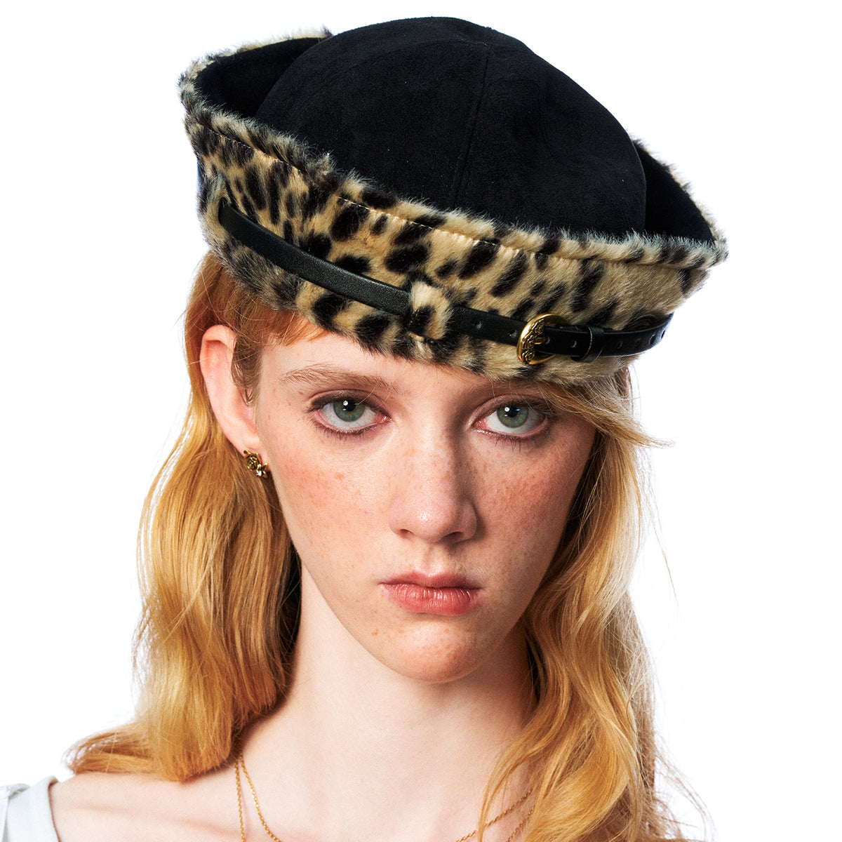 Utility Loop Leopard Print Miki Cap