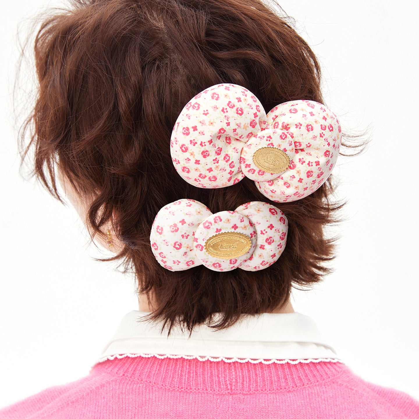 "Poof-poof! Bow" Hair Clip (S Size)