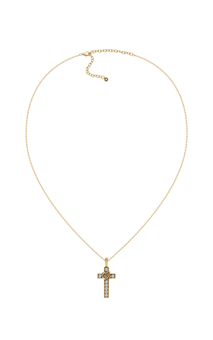 retro rose crux gemmata necklace