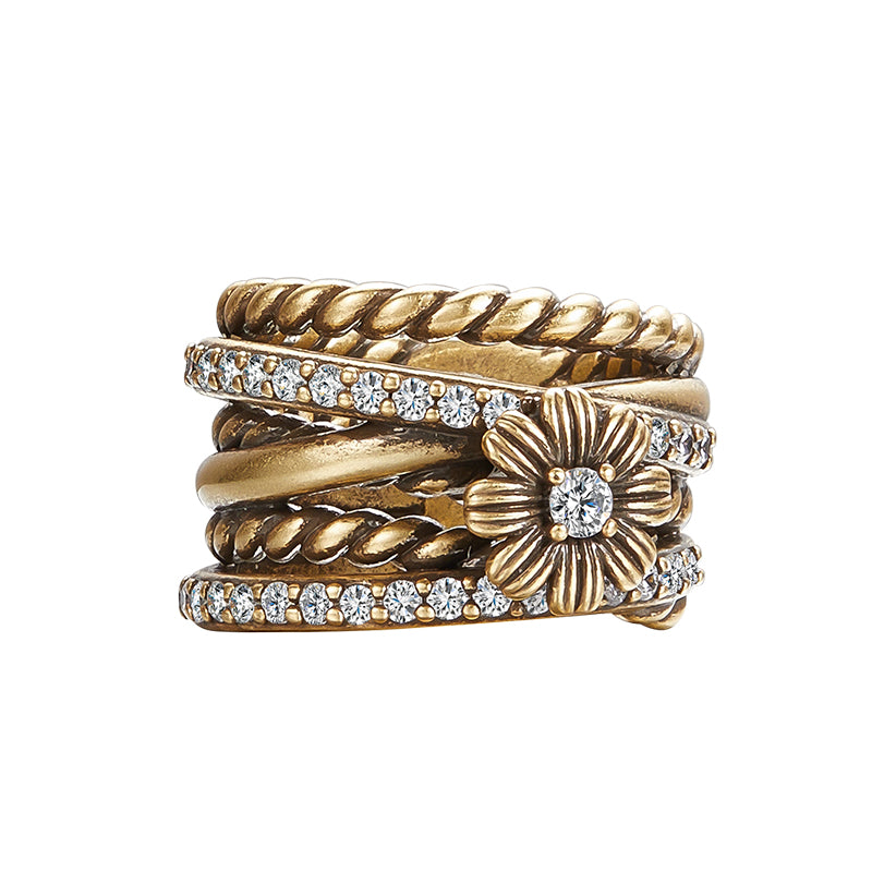 Multi-Chain RIng - Gold