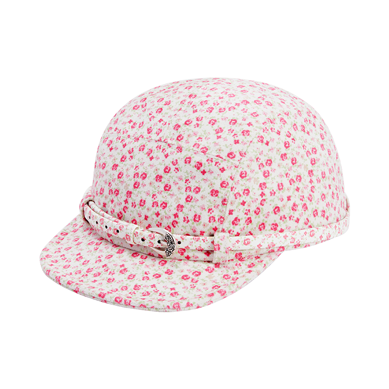 Utility Loop Rose Print Suede 5-Panel Cap(1 Set, 1 Pieces)