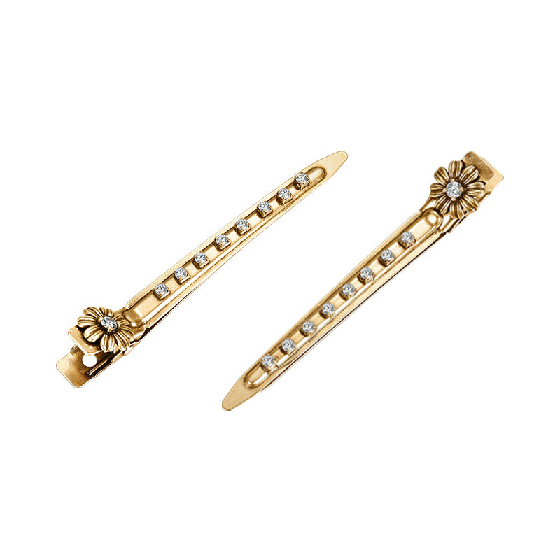 Vintage Gerbera Hair Clip - Gold (1 piece)
