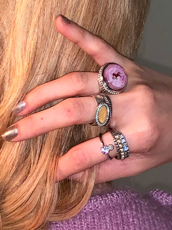 Treasure Clasp Ring - Silver