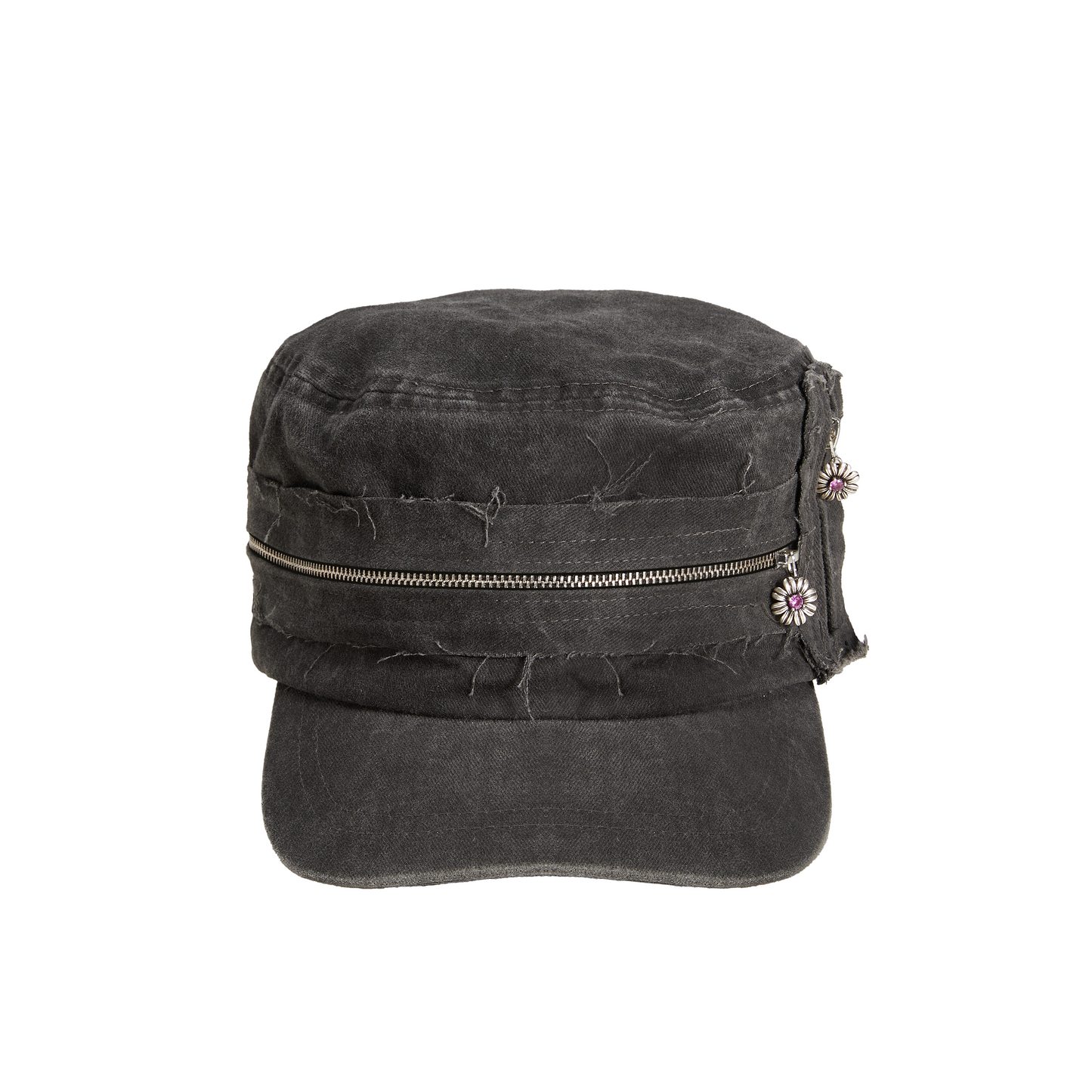 Gerbera Flat Cap - Black
