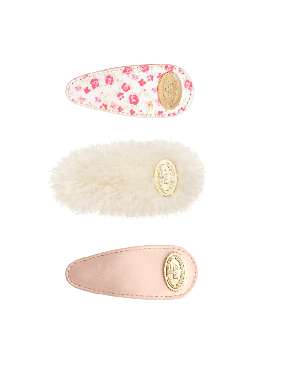 NARCII three moods hair clip sets-#soft rebel(1 Set, 3 Pieces)
