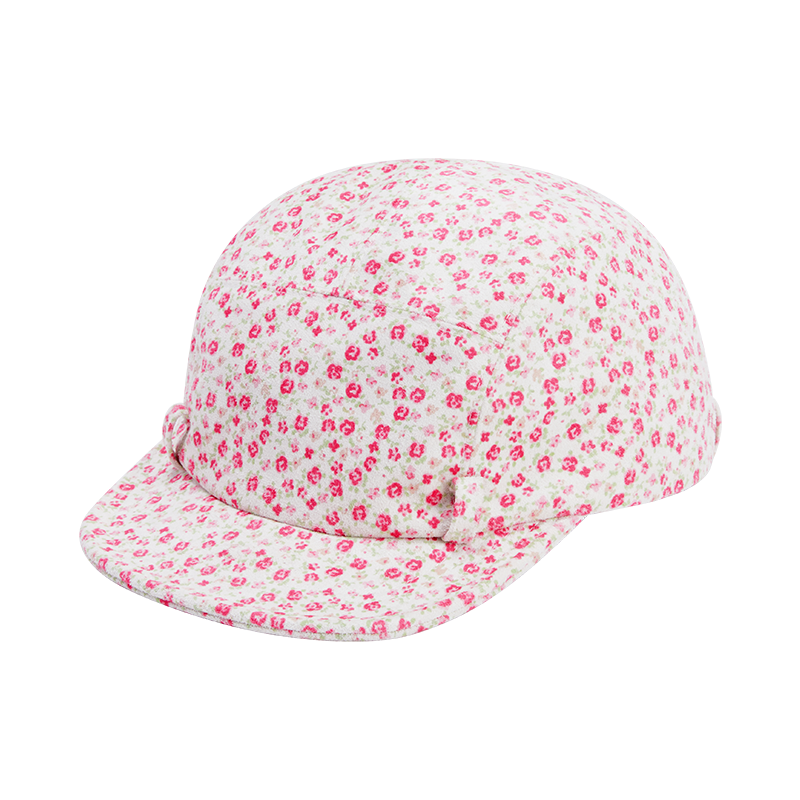 Utility Loop Rose Print Suede 5-Panel Cap(1 Set, 1 Pieces)