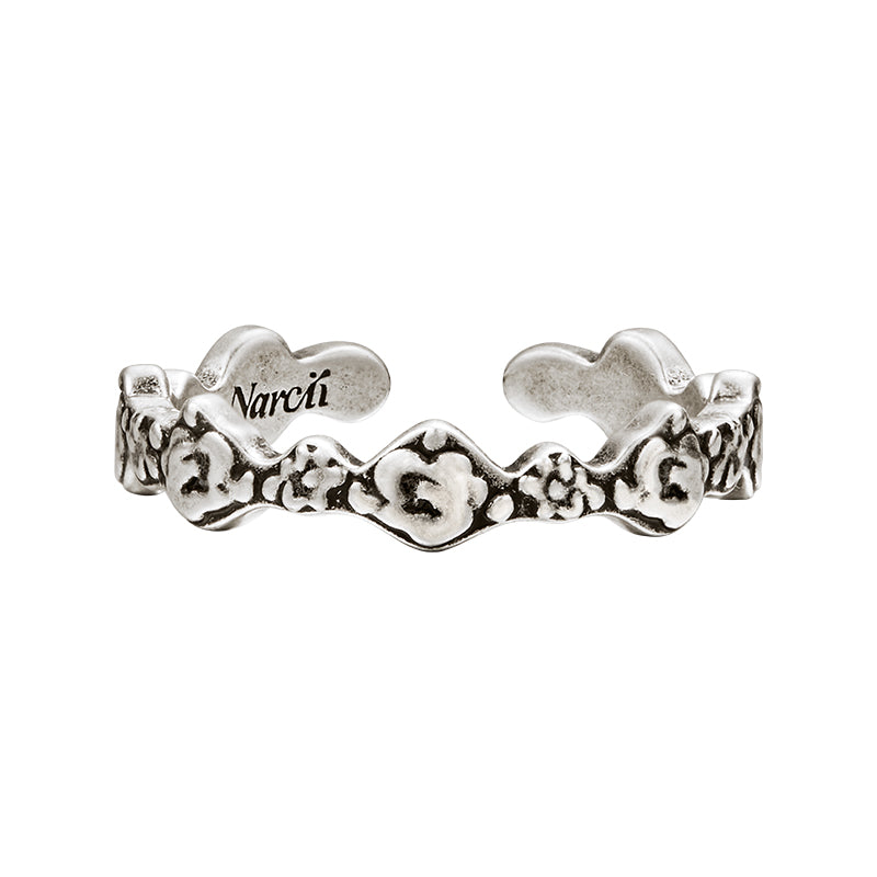 Rose Ditsy Floral Garland Stackable Ring(1 Set, 1 Pieces)