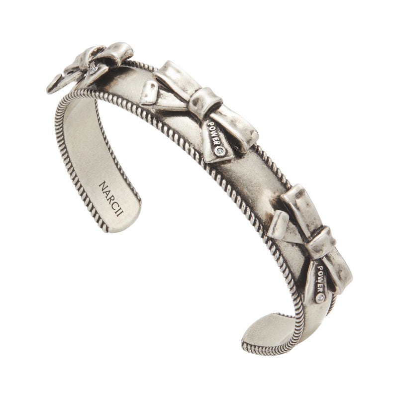 retro trio power bow bangle