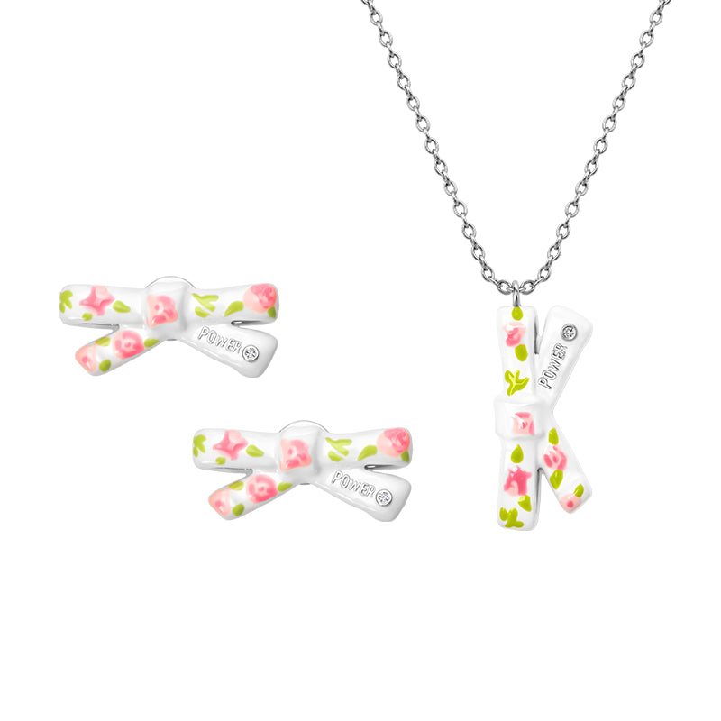 “Floral Bow” Necklace