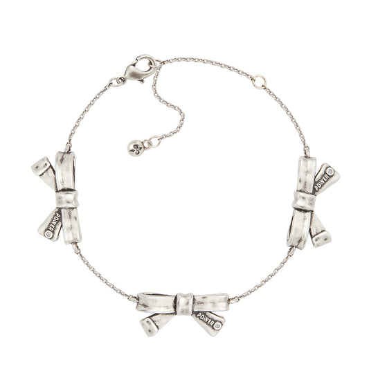 retro trio power bow bracelet