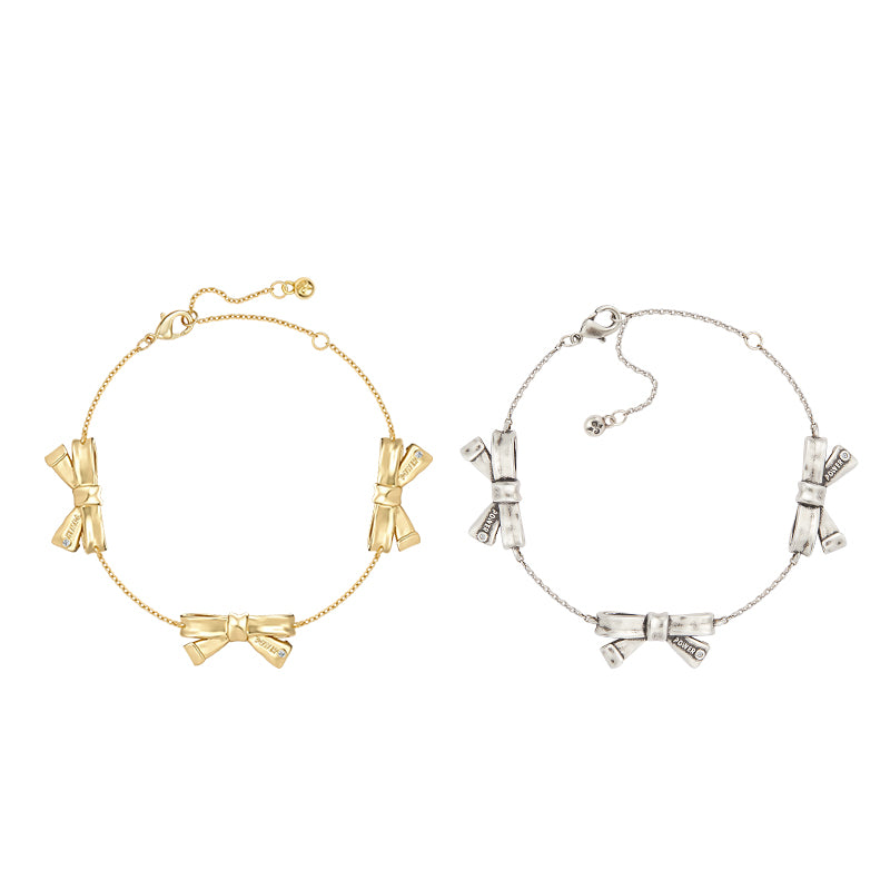 retro trio power bow bracelet