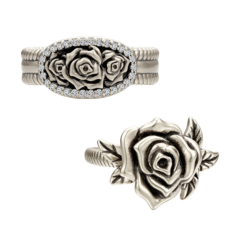 Rosy Posy Ring Set