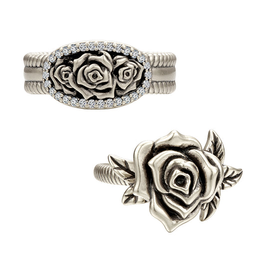 Rosy Posy Ring Set