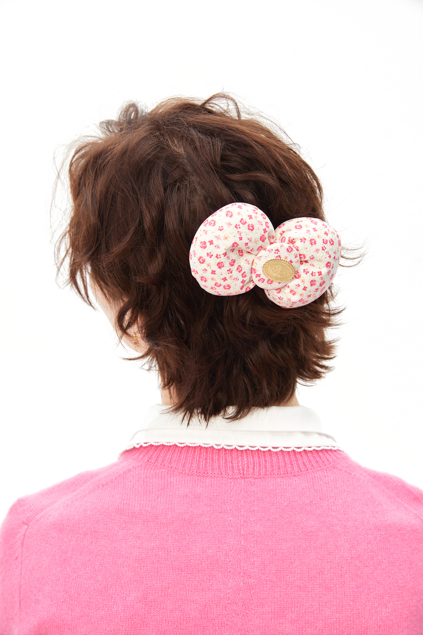 "Poof-poof! Bow" Hair Clip (L Size)