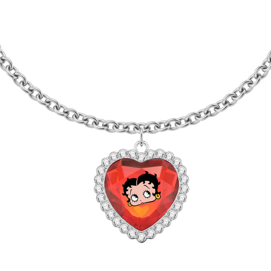 Charming BettyBoop Zircon Necklace - Red