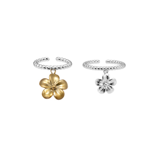 Camellia Ring - Golden/Silver